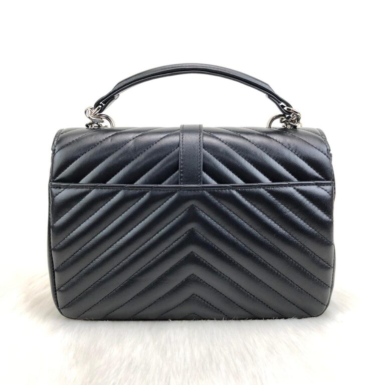 yves saint laurent ysl canta medium collage siyah silver 24x17