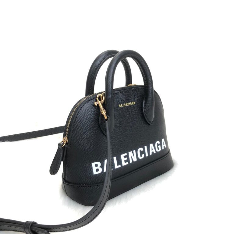 balenciaga canta handle ville top xxs siyah 19x15cm