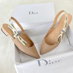 christian dior babet ballerina flat jadior nude