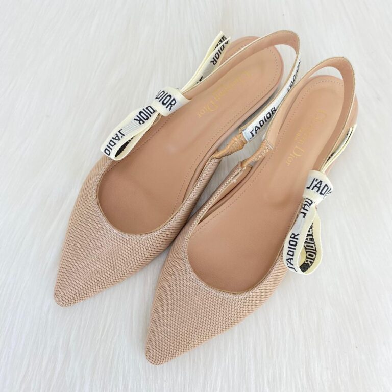 christian dior canta ballerina flat jadior babet nude
