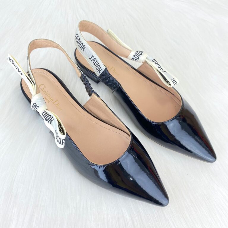 christian dior canta ballerina flat jadior babet siyah rugan