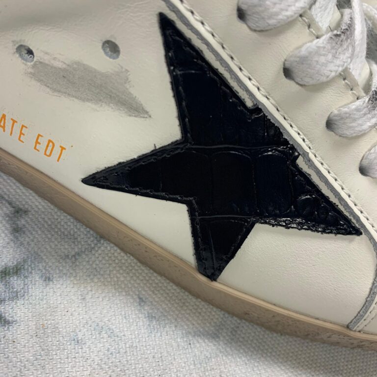 golden goose ayakkabi sneaker superstar beyaz siyah