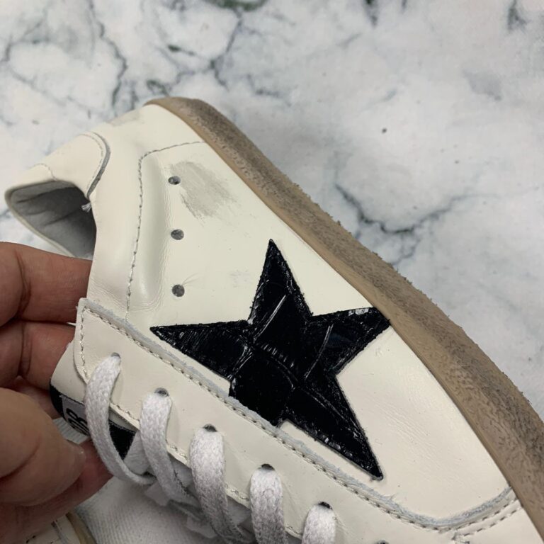 golden goose ayakkabi sneaker superstar beyaz siyah