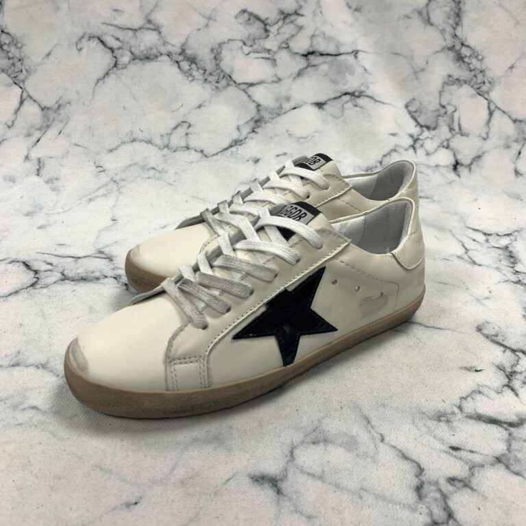 golden goose ayakkabi sneaker superstar beyaz siyah