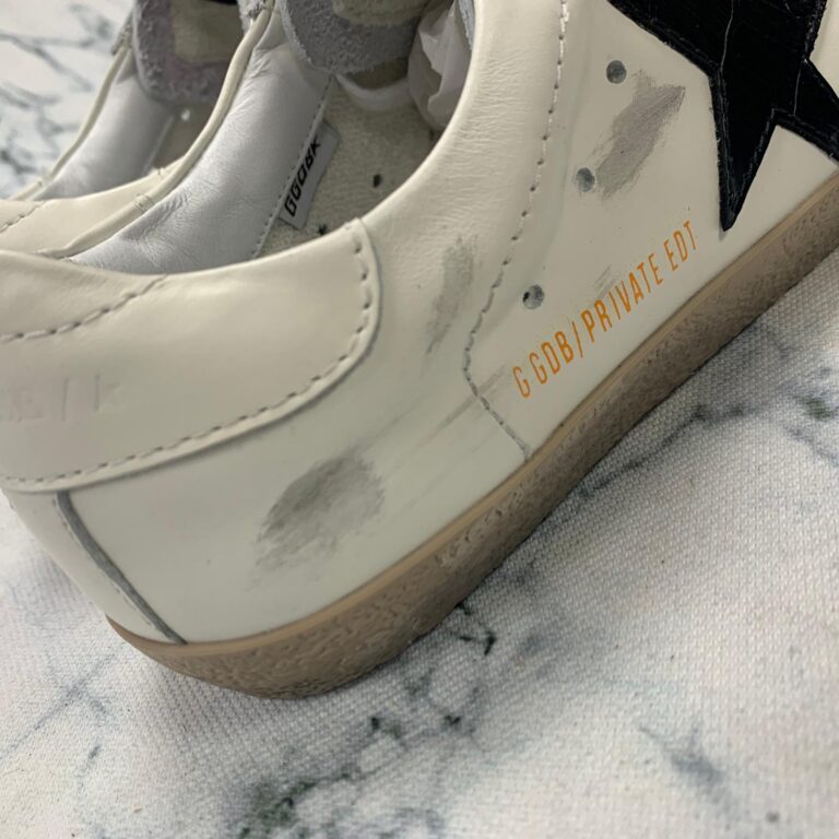golden goose ayakkabi sneaker superstar beyaz siyah