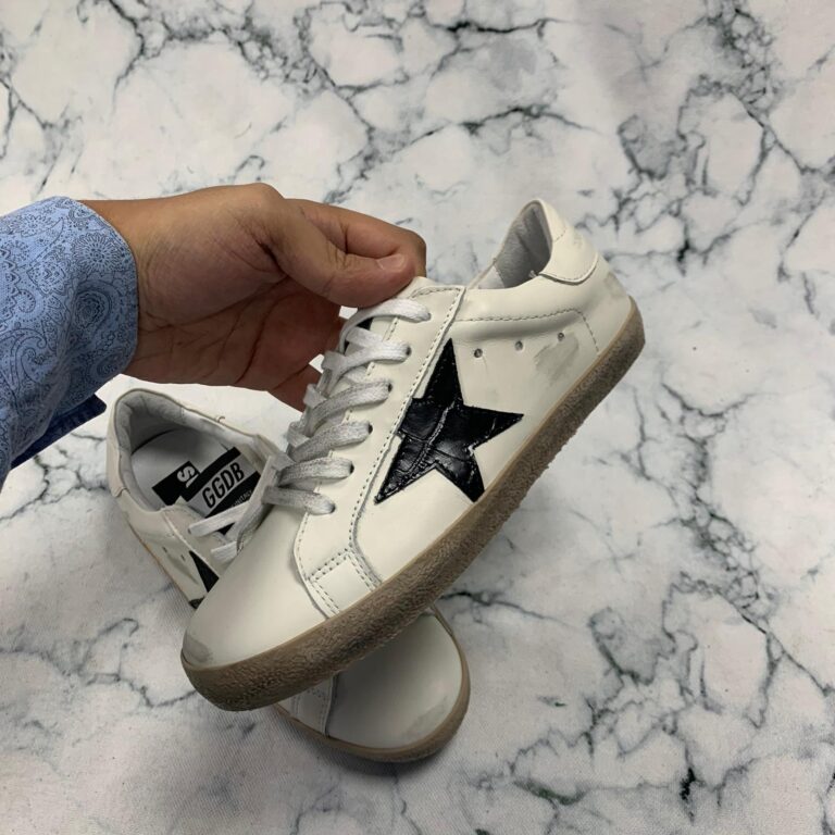 golden goose ayakkabi sneaker superstar beyaz siyah