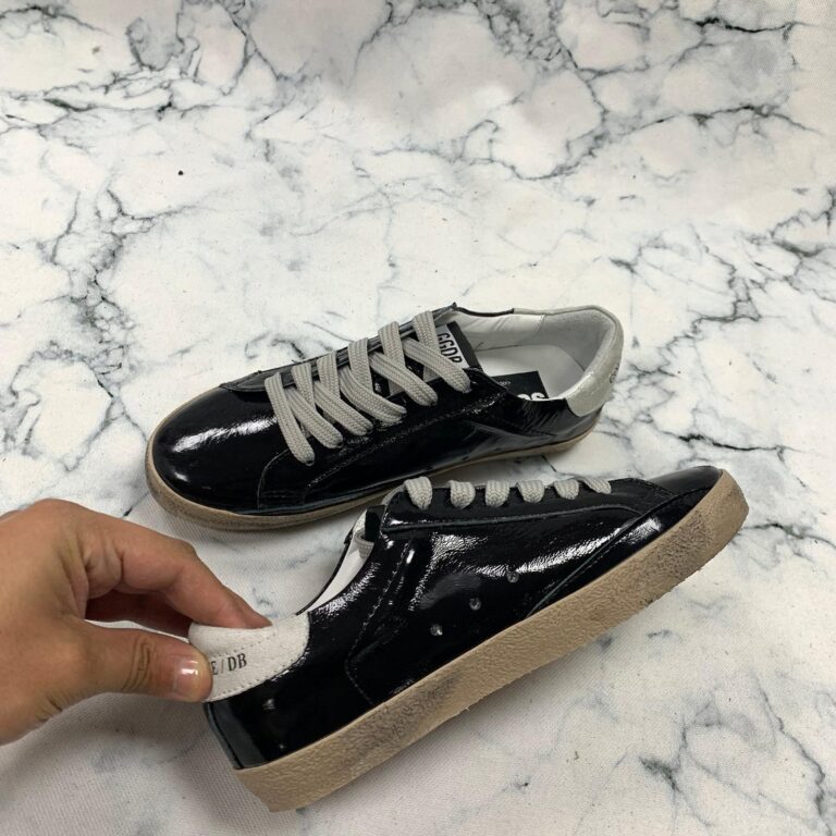 golden goose ayakkabi sneaker superstar siyah rugan