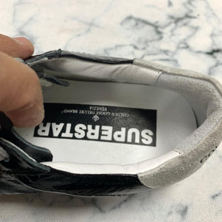 golden goose ayakkabi sneaker superstar siyah rugan