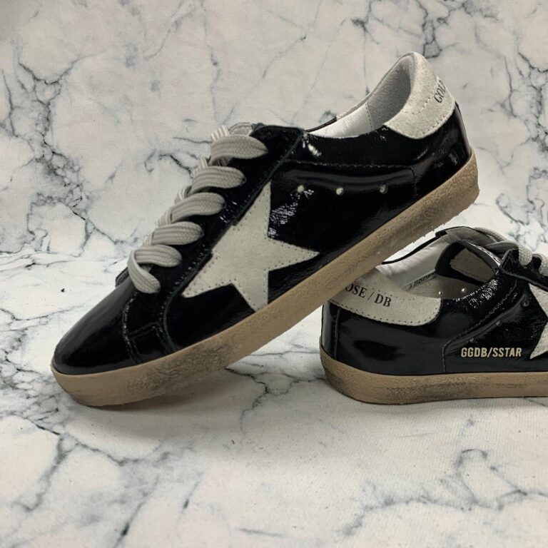 golden goose ayakkabi sneaker superstar siyah rugan