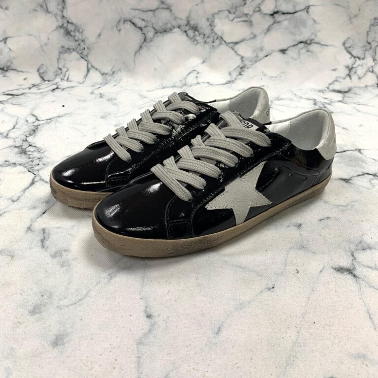 golden goose ayakkabi sneaker superstar siyah rugan