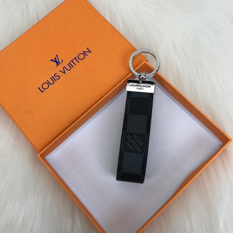 louis vuitton anahtarlik dragonne damier gri