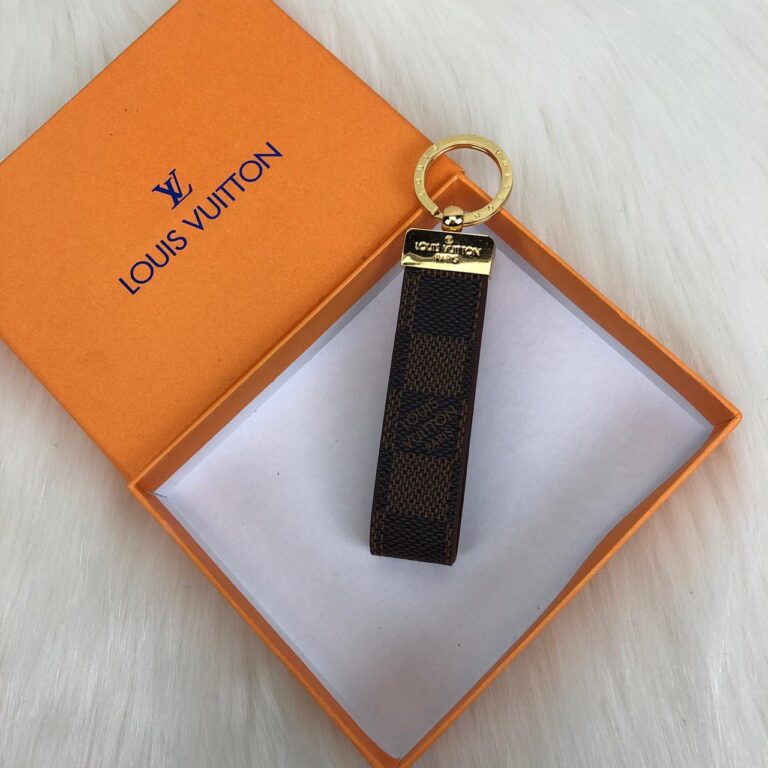 louis vuitton anahtarlik dragonne kahve damier