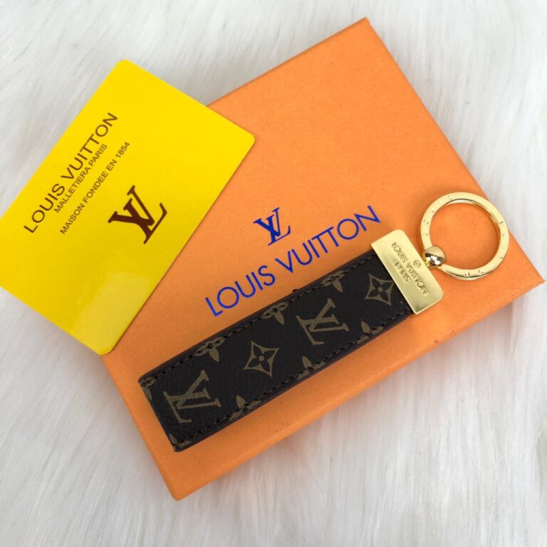 louis vuitton anahtarlik dragonne kahve monogram