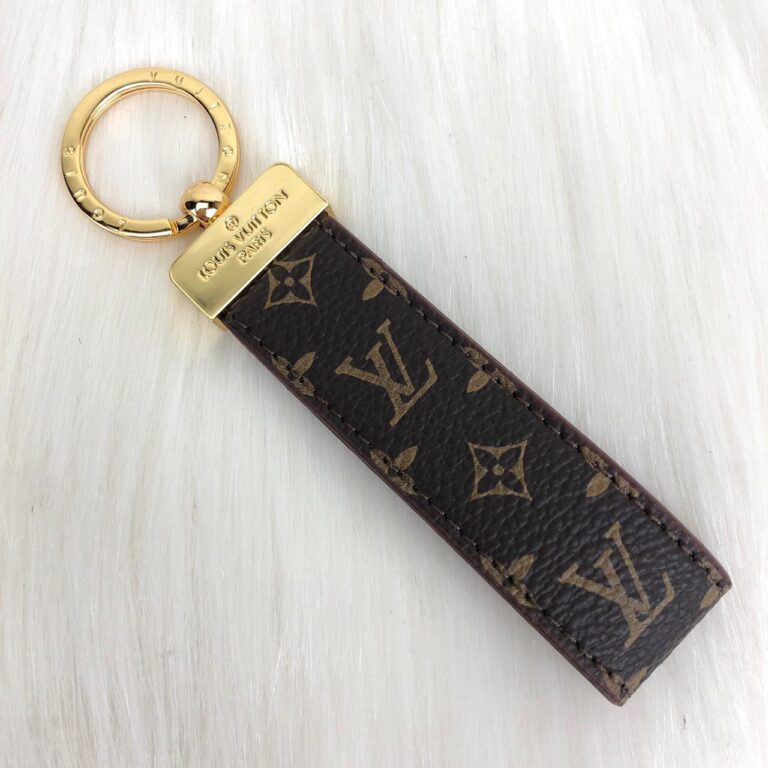 louis vuitton anahtarlik dragonne kahve monogram