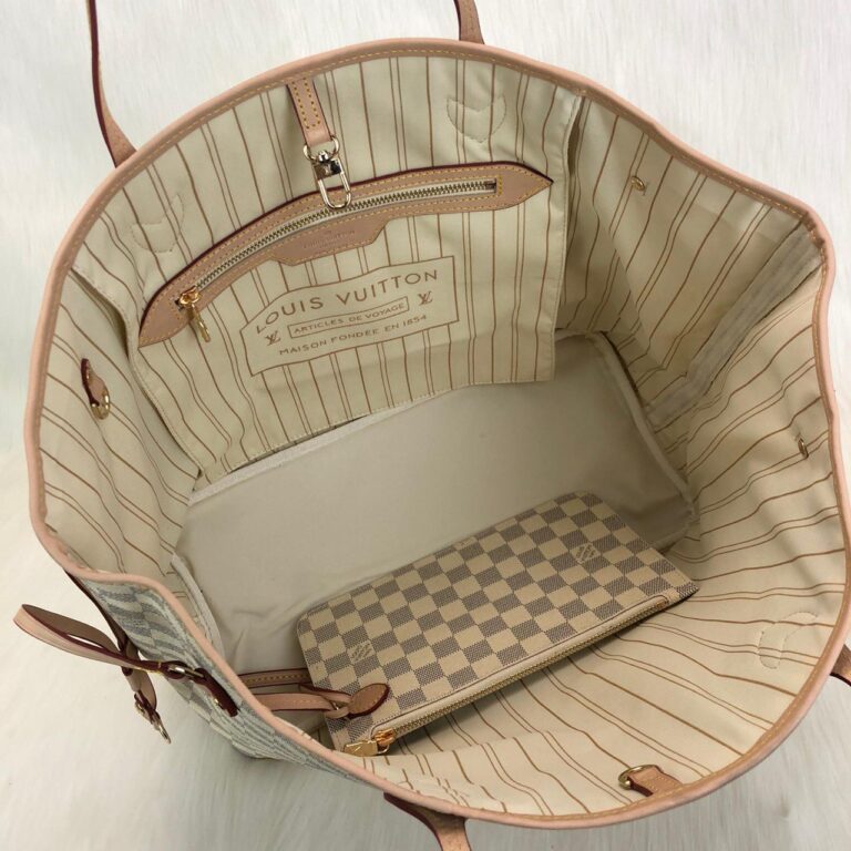 louis vuitton canta beyaz buyuk boy neverfull damier 39x32x19