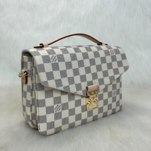 louis vuitton canta beyaz metis damier pochette 25x19cm
