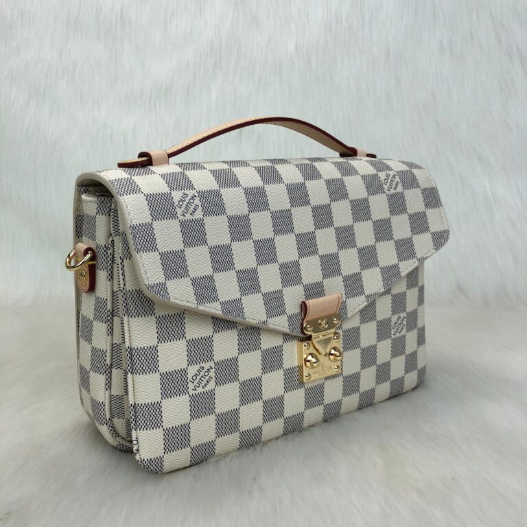 louis vuitton canta beyaz metis damier pochette 25x19cm