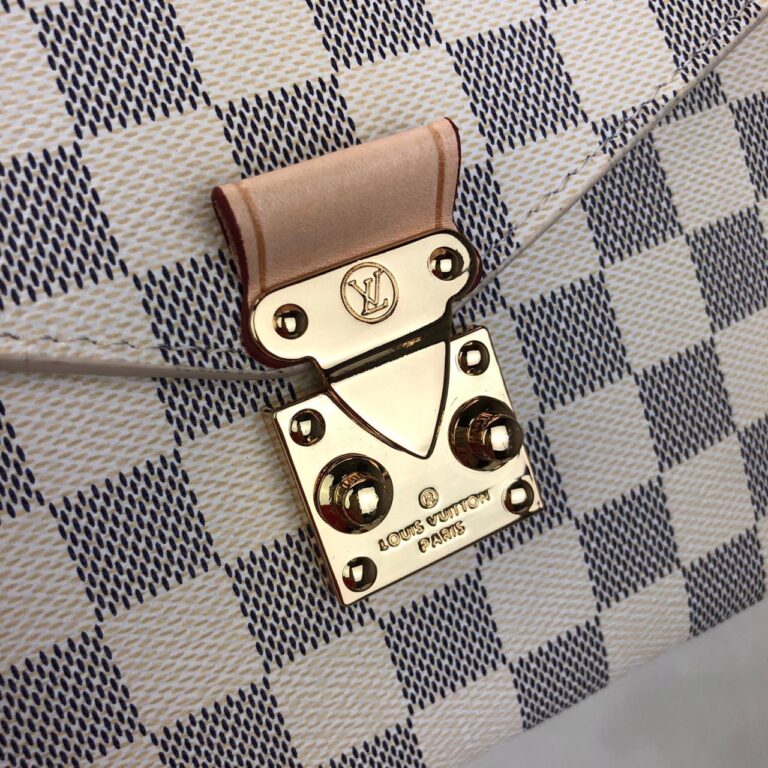 louis vuitton canta beyaz metis damier pochette 25x19cm