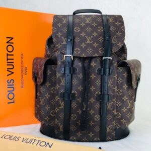 louis vuitton canta christopher backpack sirt kahve monogram