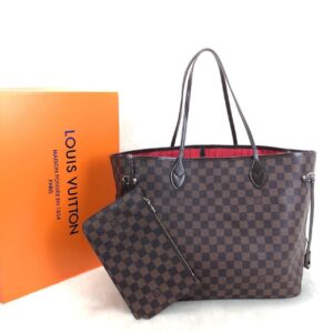 louis vuitton canta kahve buyuk boy neverfull damier 39x32x19