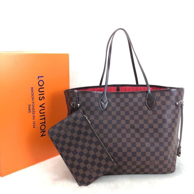 louis vuitton canta kahve buyuk boy neverfull damier 39x32x19