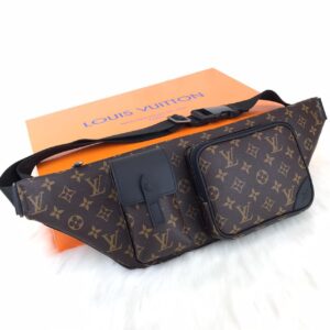 louis vuitton canta kahve erkek bel macassar monogram 50x15x4