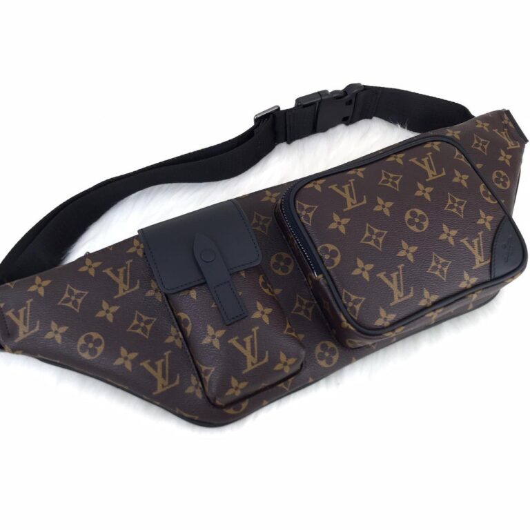 louis vuitton canta kahve erkek bel macassar monogram 50x15x4