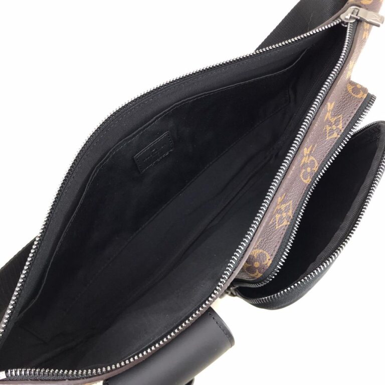 louis vuitton canta kahve erkek bel macassar monogram 50x15x4