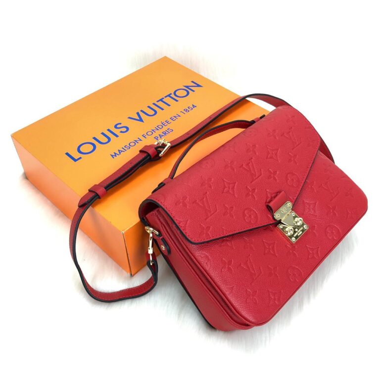 louis vuitton canta kirmizi metis pochette 25x19cm