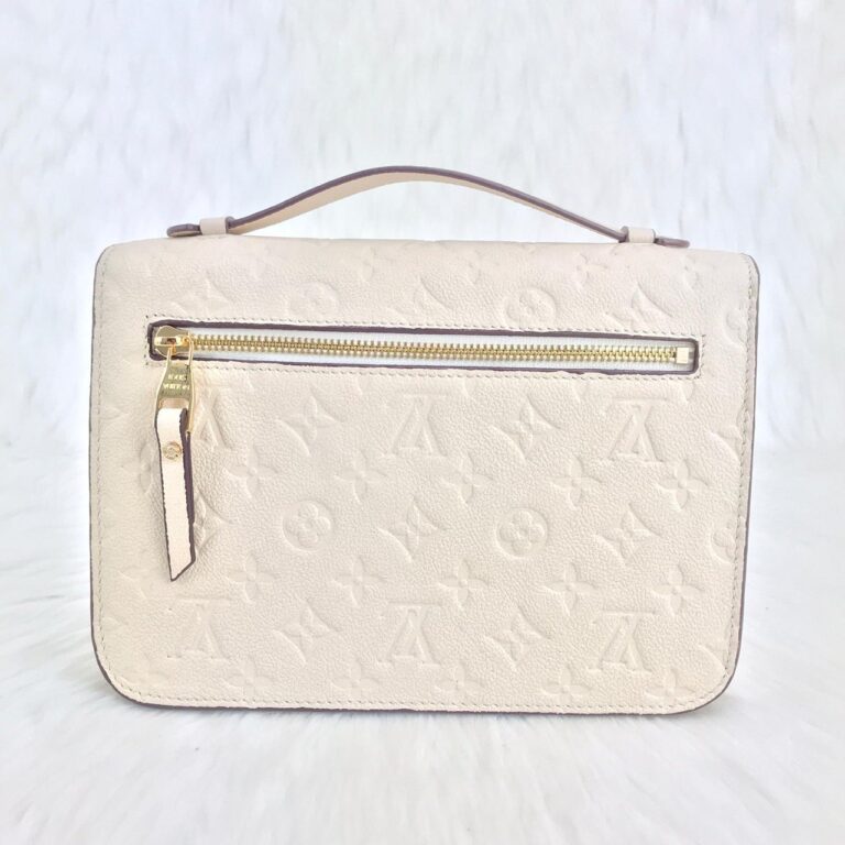 louis vuitton canta krem metis pochette 25x19cm
