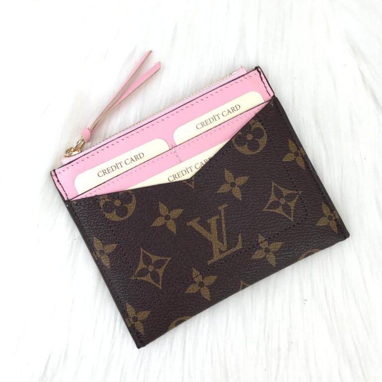 louis vuitton canta maxi card holder kartlik pembe