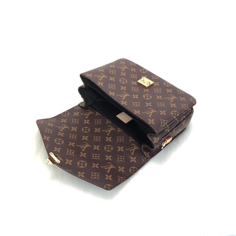 louis vuitton canta metis kahve monogram pochette 25x19cm