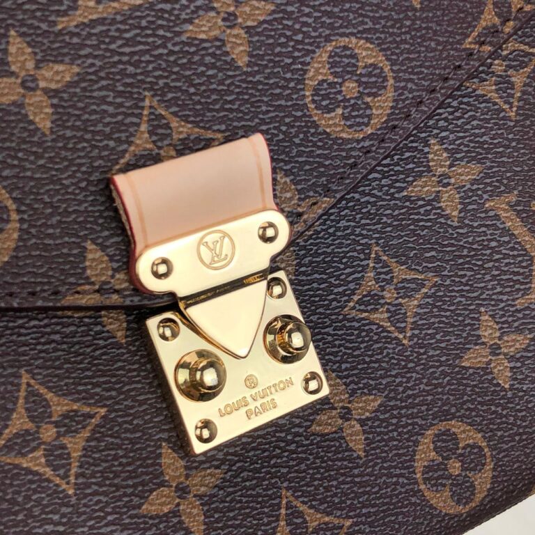 louis vuitton canta metis kahve monogram pochette 25x19cm