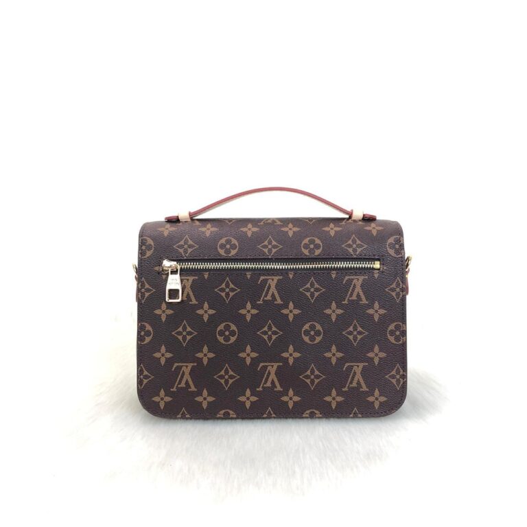 louis vuitton canta metis kahve monogram pochette 25x19cm