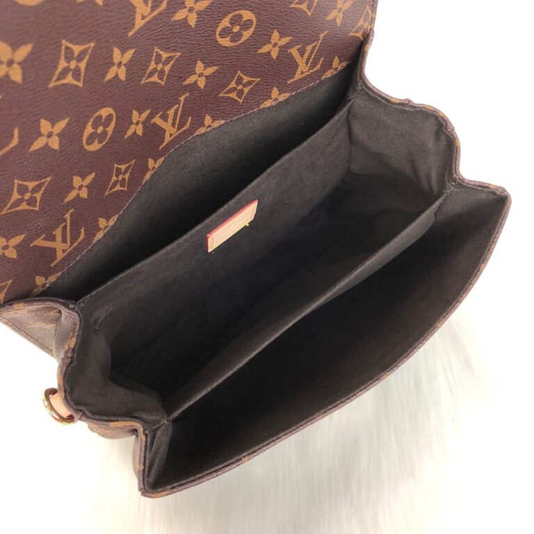 louis vuitton canta metis kahve monogram pochette 25x19cm