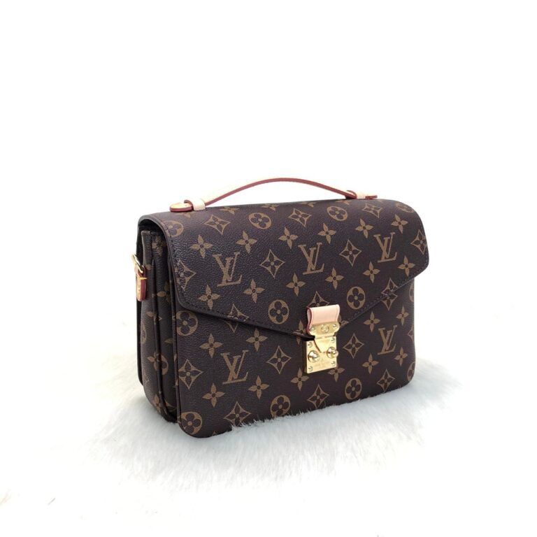 louis vuitton canta metis kahve monogram pochette 25x19cm