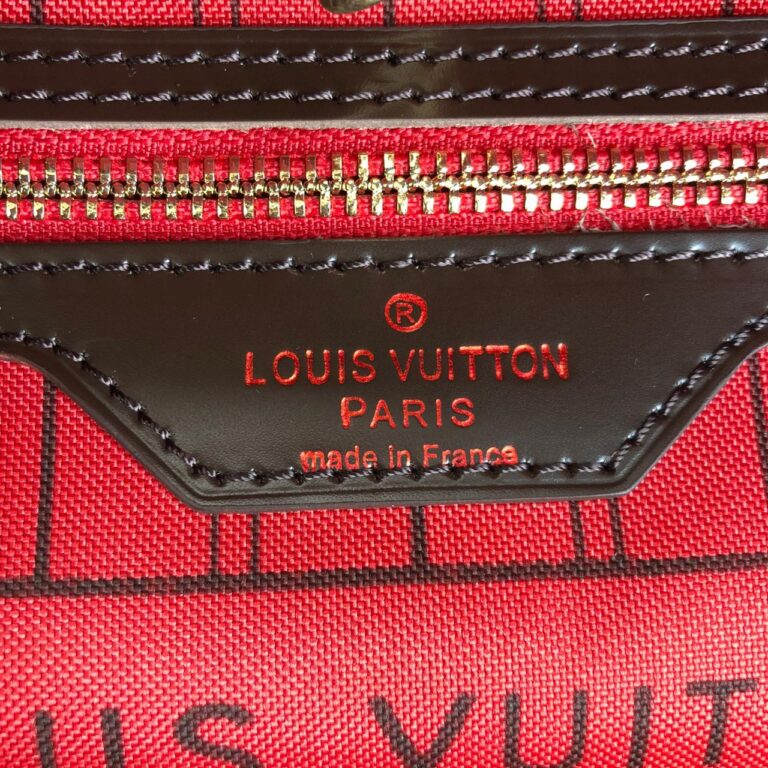 louis vuitton canta neverfull mini boy damier kahve 29x22x13cm