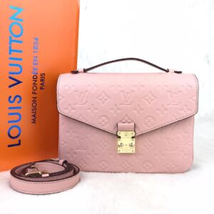 louis vuitton canta pembe metis pochette 25x19cm