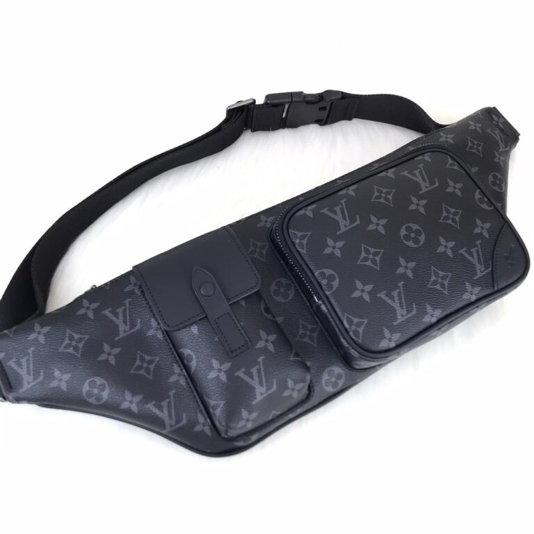 louis vuitton canta siyah erkek bel macassar monogram 50x15x4