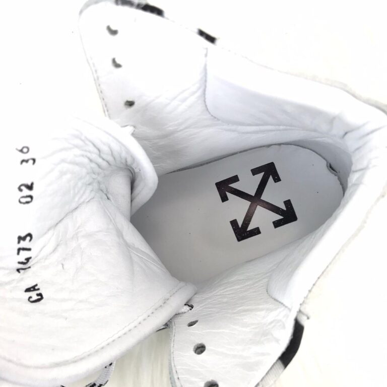 off white ayakkabi sneaker virgil mid top beyaz