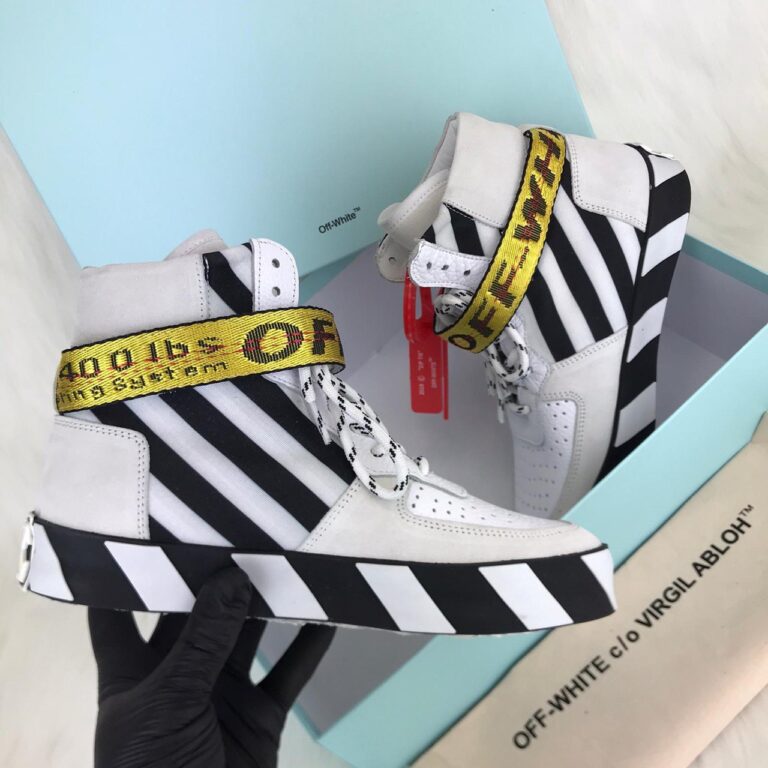 off white ayakkabi sneaker virgil mid top beyaz