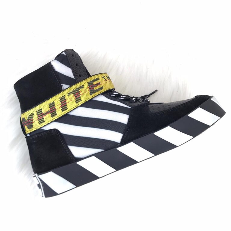 off white ayakkabi sneaker virgil mid top siyah