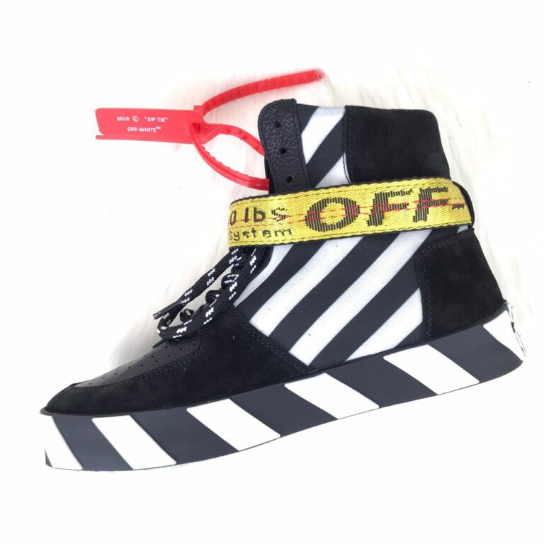 off white ayakkabi sneaker virgil mid top siyah