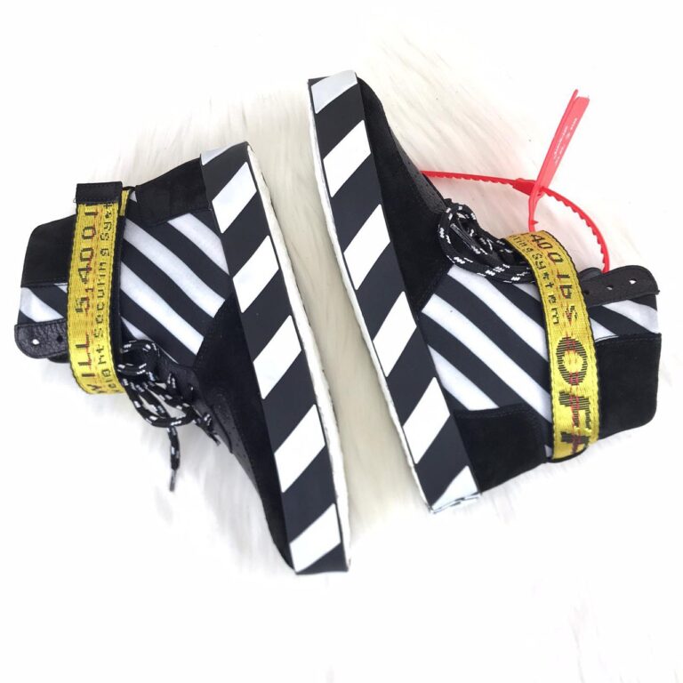 off white ayakkabi sneaker virgil mid top siyah
