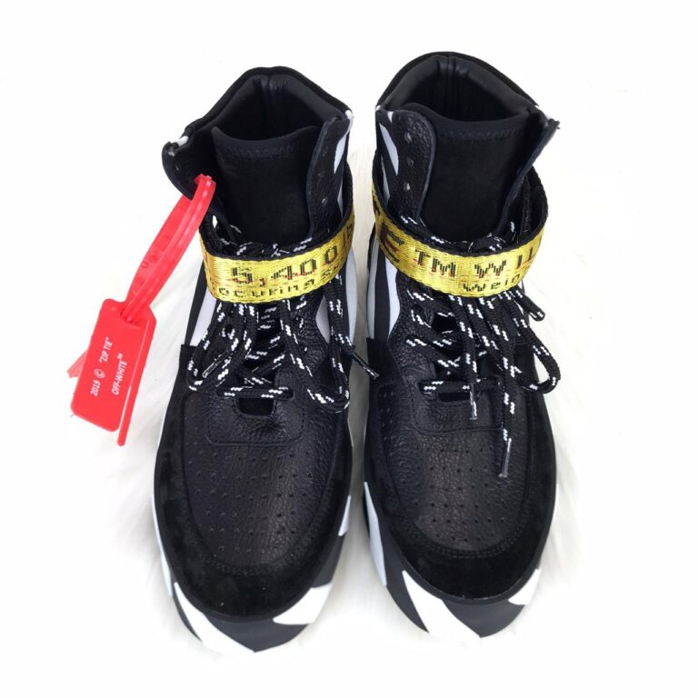 off white ayakkabi sneaker virgil mid top siyah