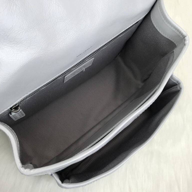 yves saint laurent ysl canta gri niki medium 28x20cm