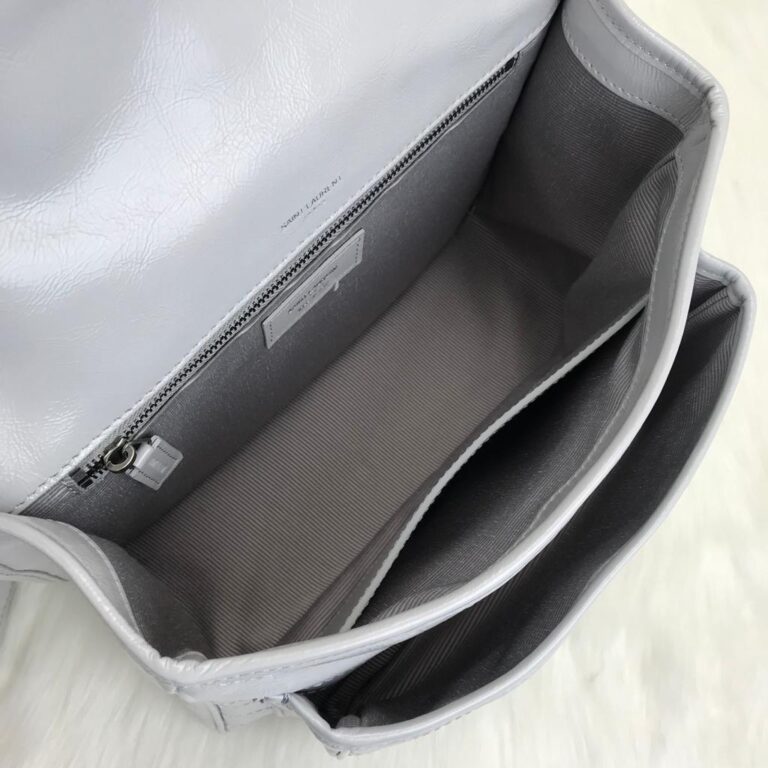 yves saint laurent ysl canta gri niki medium 28x20cm