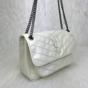 yves saint laurent ysl canta krem niki medium 28x20cm