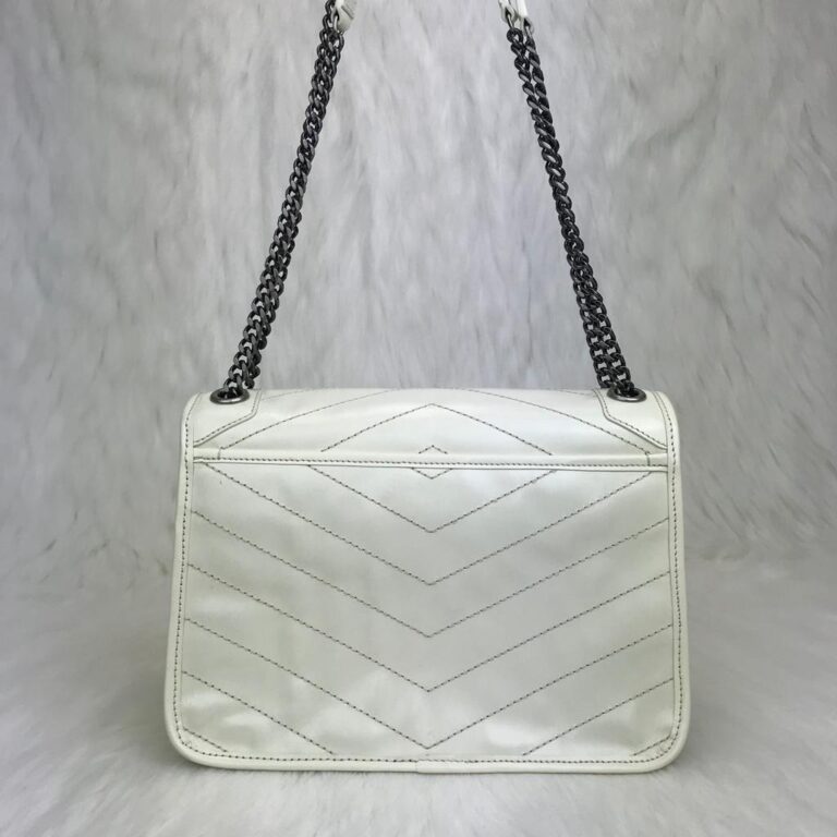 yves saint laurent ysl canta krem niki medium 28x20cm