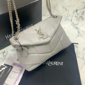 yves saint laurent ysl canta loulou puffer gri